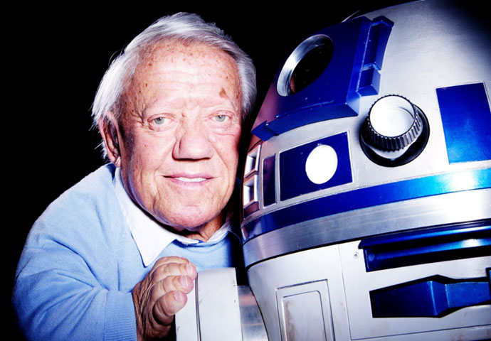 Kenny Baker and R2D2