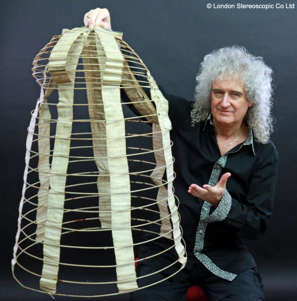 Brian May with Crinoline cage