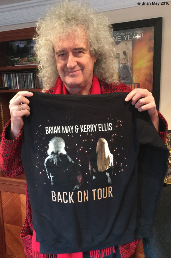 Brian and One Voice tour shirt