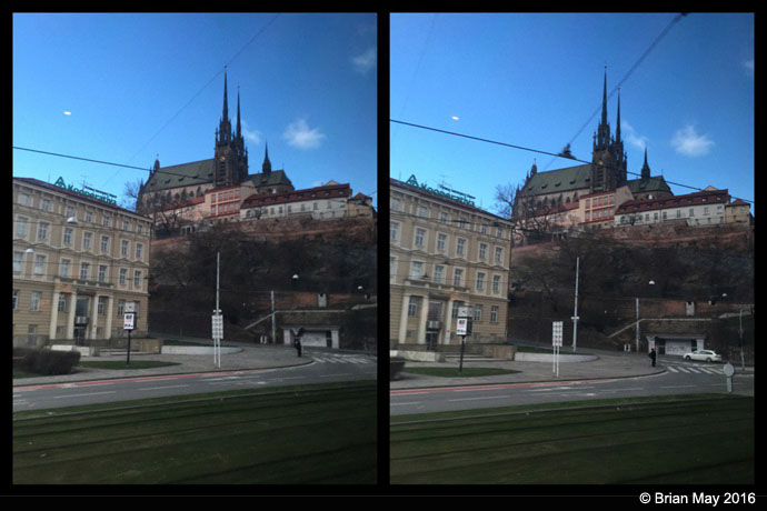 Brno from bus