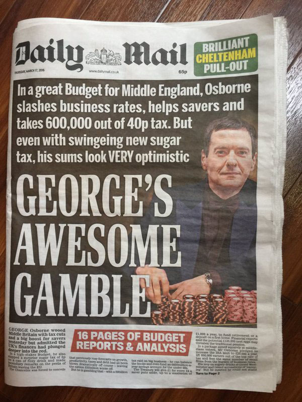 George's Awesome Gamble