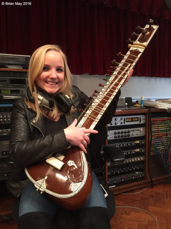 Kerry with sitar