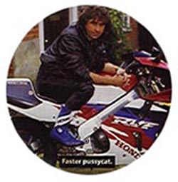 Cozy Powell on motorbike