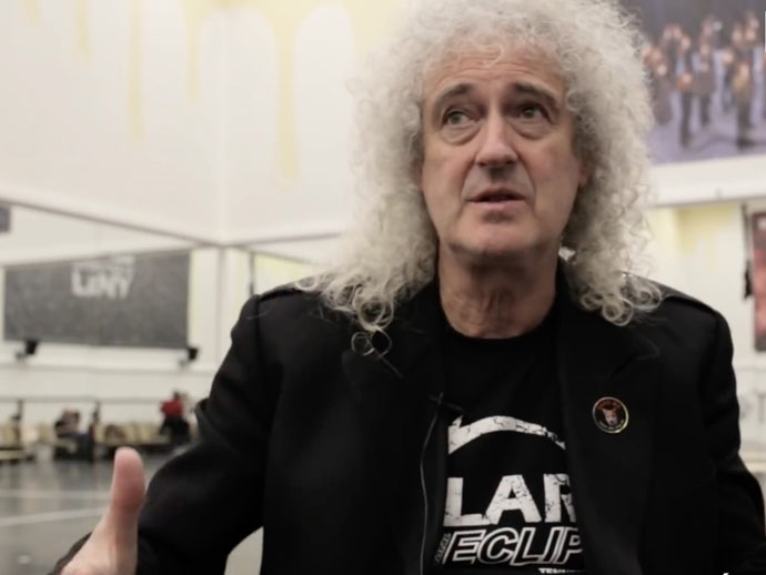 Brian May visits WWRY rehearsals, Budapest