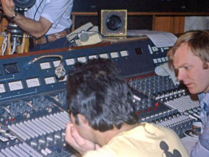 Freddie at mixing desk