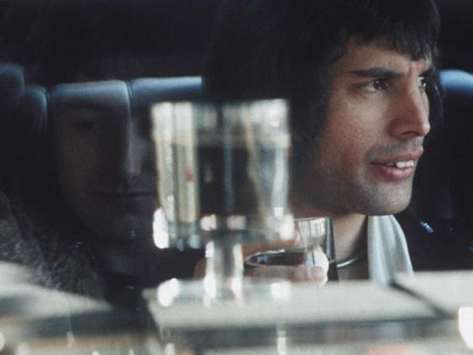 Freddie behind the glass