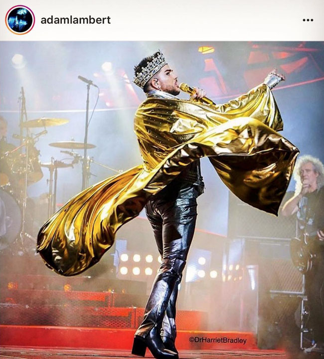 Adam in gold cape