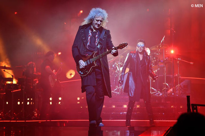 Brian May and Adam Lambert MEN Arena