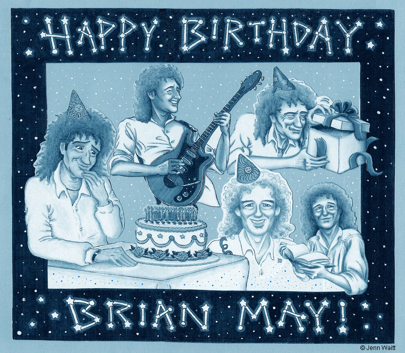 Brian's Birthday Collage by Jenn Waitt