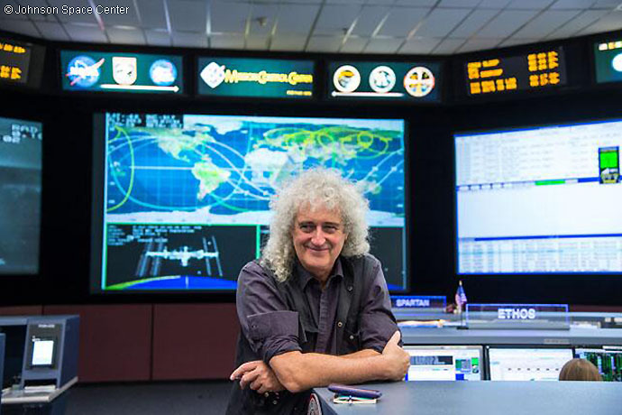 Brian May at Johnson Space Center 9 July 2014