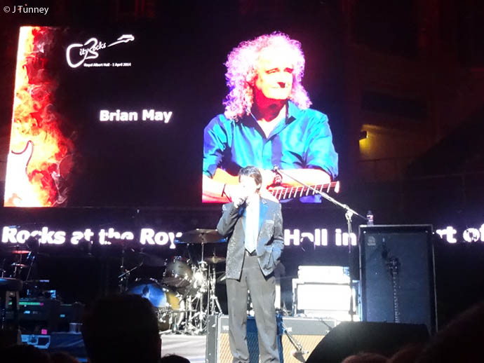 Compere Mike Reed - Brian May on screen