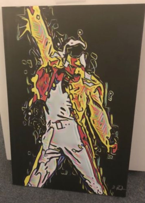 Freddie Mercury art piece