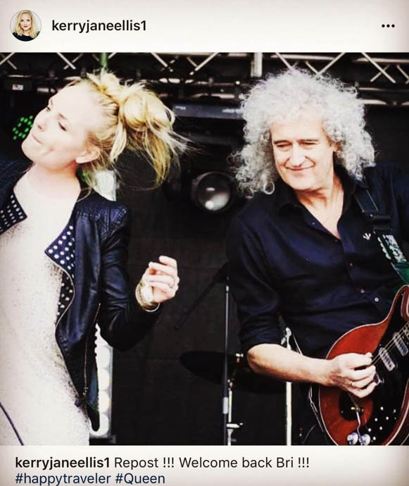 Kerry and Bri on stage
