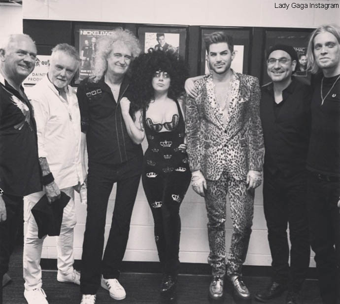 Lady Gaga and Queen + Adam Lambert band - Sydney 27 August 2014