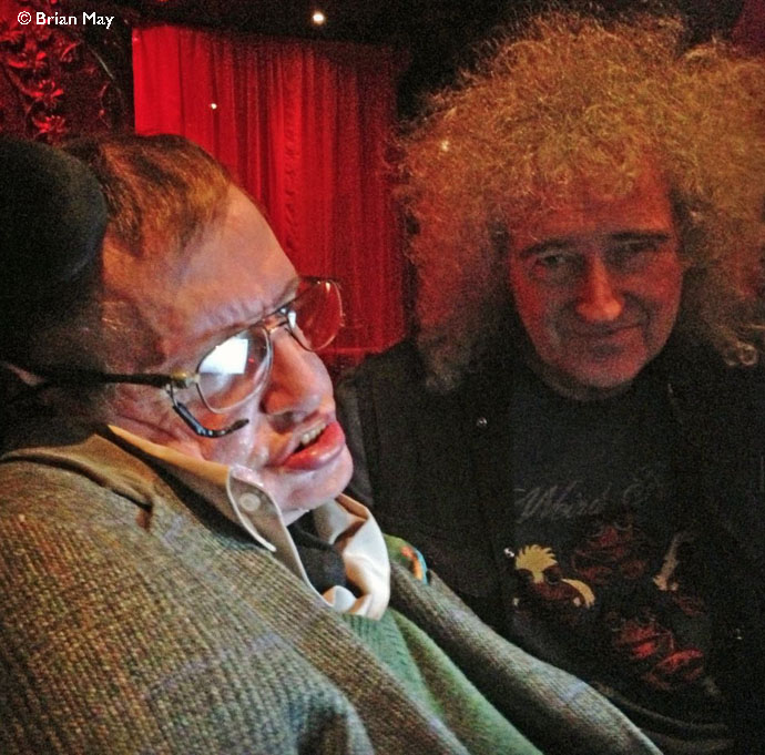 Stephen Hawking and Brian May