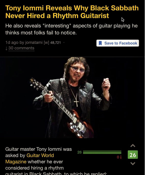 Tony Iommi - Ultimate Guitar