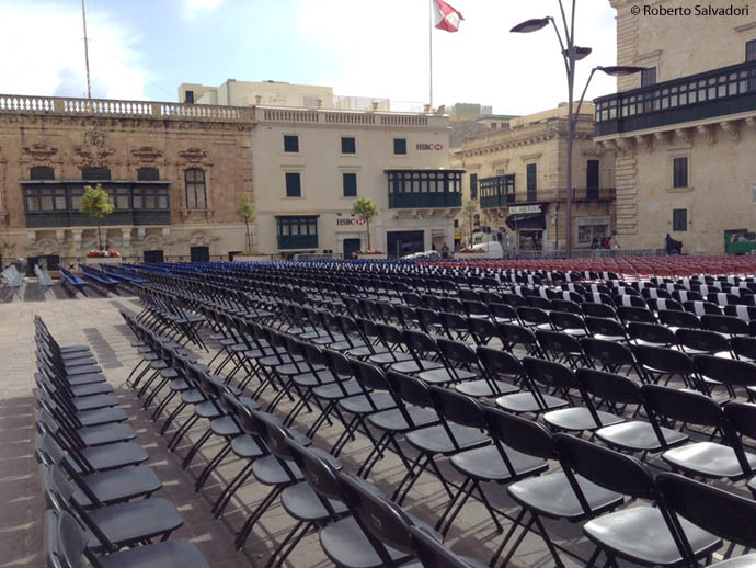 St George's Square, Valletta Candlelight Concert - 05 April 2014