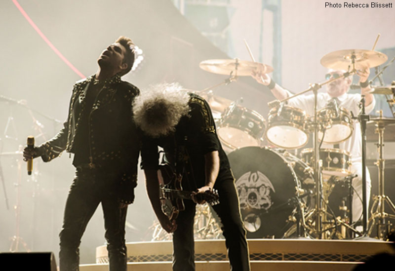 Adam Lambert, Brian May. Roger Taylor, Vancouver 28 June 2014