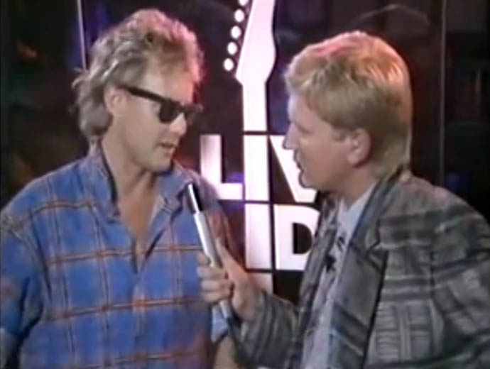 ike Smith interviews Roger Taylor at Live Aid