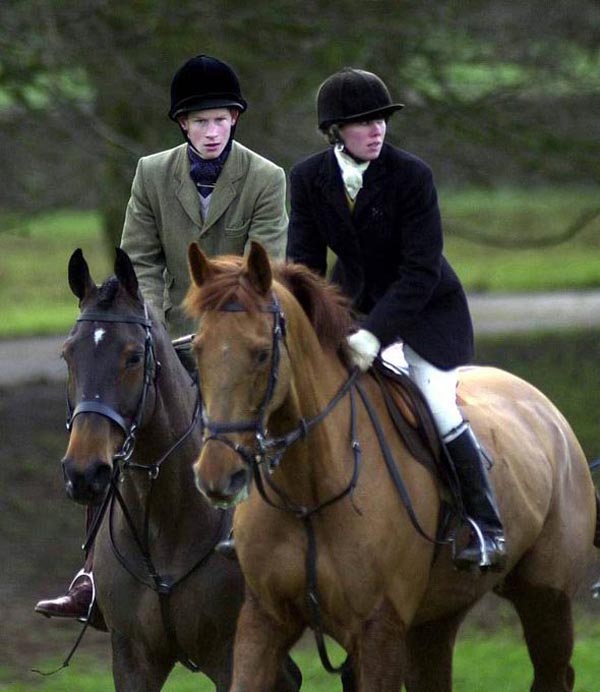 Prince Harry hunting on horsebackPrince Harry, pictured near Highgrove in 2000, has hunted from a young age [SWNS]