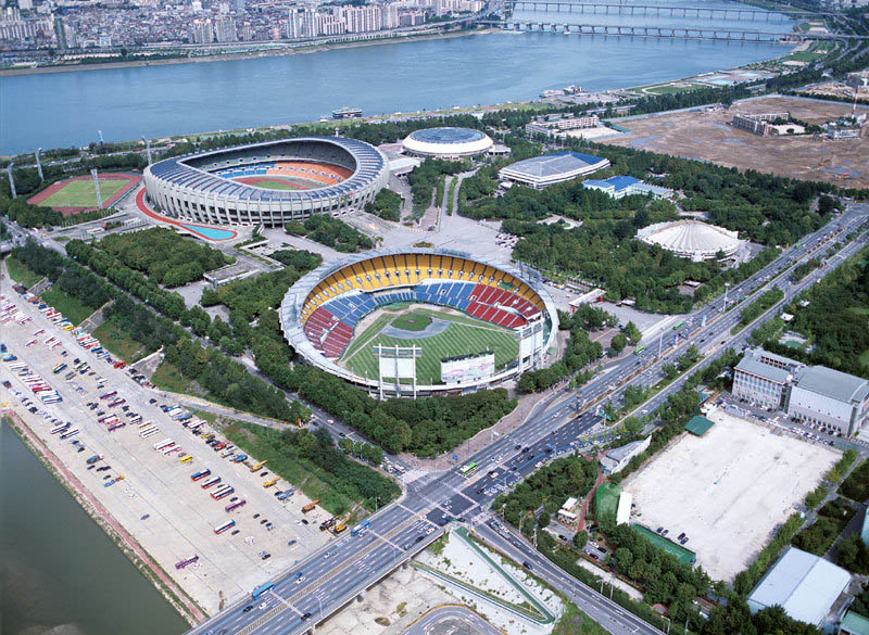 Seoul Sports Complex aerial view