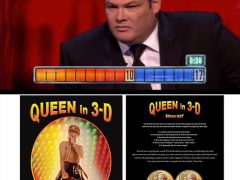 Mark answers question on Queen in 3-D on "The Chase"