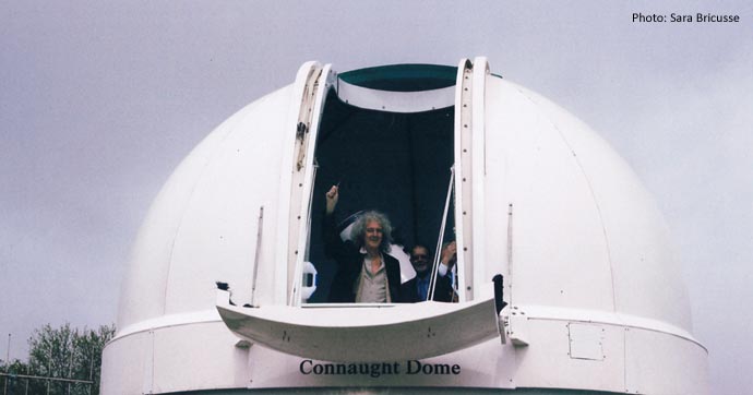 Brian in Connaught Dome with David Strange 