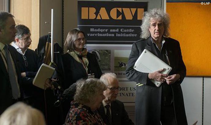 Brian May addresses BACVI launch press