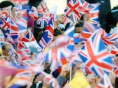 Waving flags for Harry and Meghan wedding