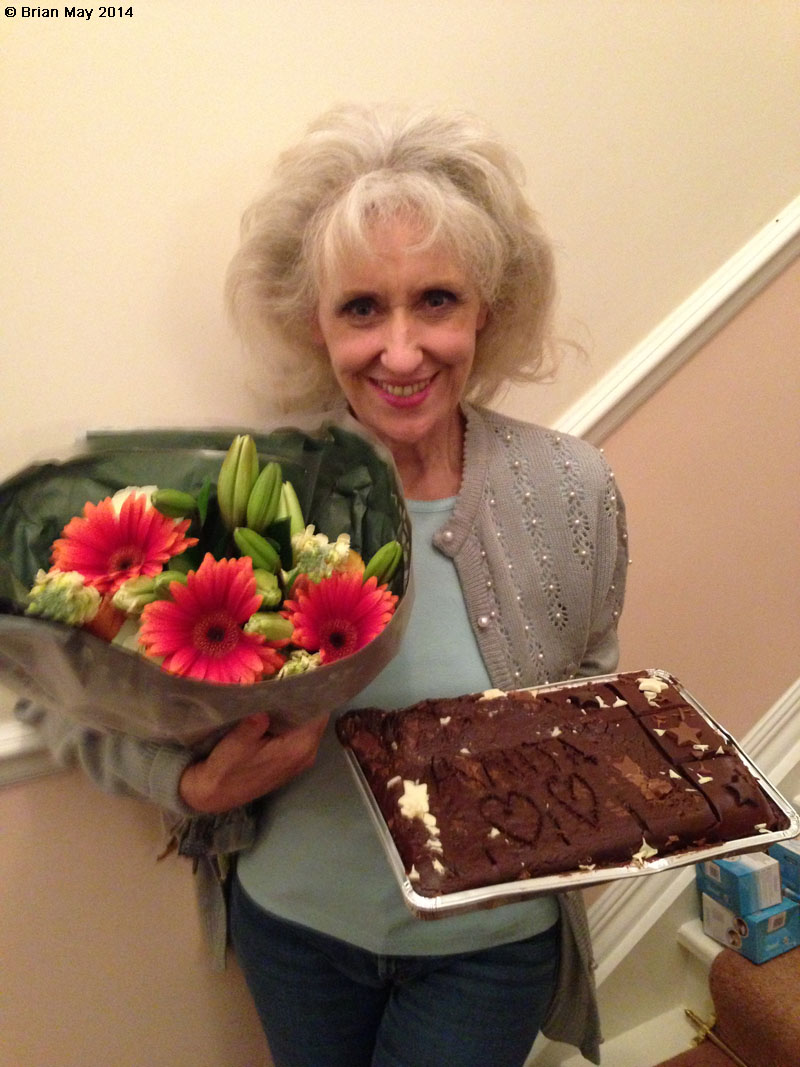 Anita says thanks for birthday greetings