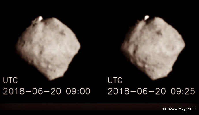 Asteroid RYUGU - stereo