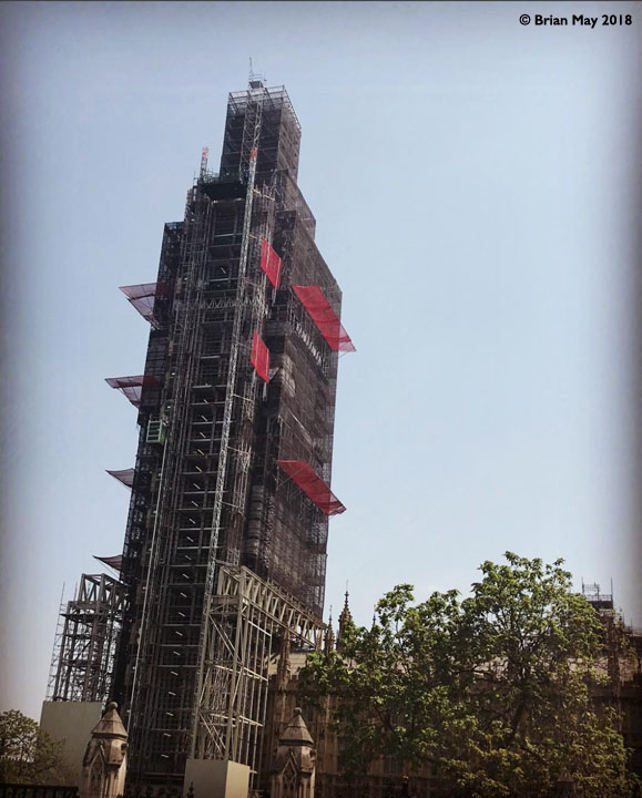 Big Ben in scaffold