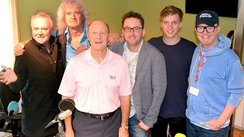 Brian and Roger with studio guests