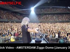 Brian May selfie mono - Amsterdam 30 January 2015