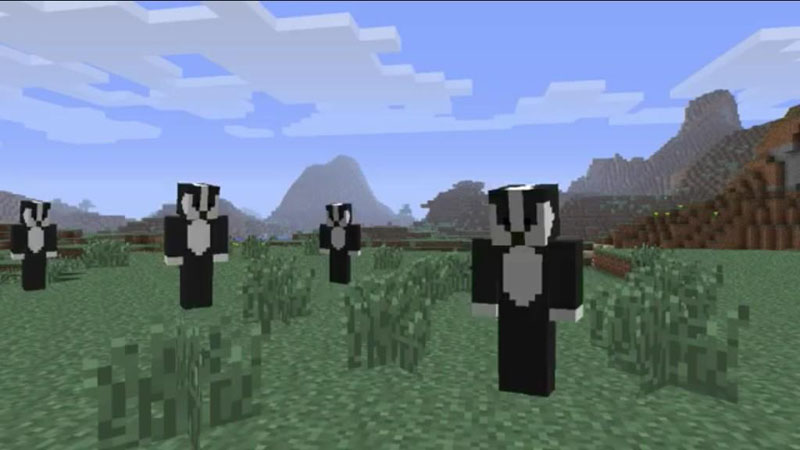 Badgers in Minecraft