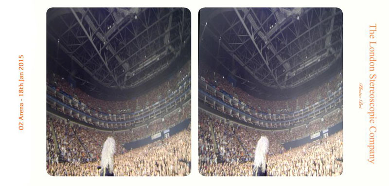 Selfie Stick stereo - O2 arena 18 January 2015