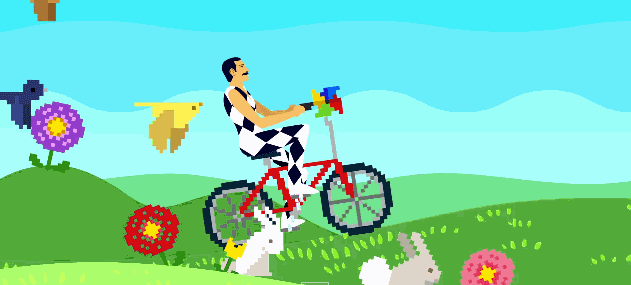 Freddie cycling