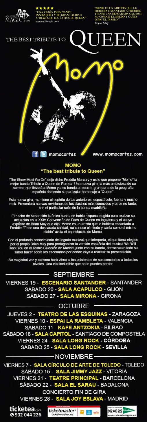 Momo Tour Poster September 2014