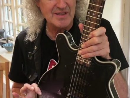 Brian May with "Frank" BMG guitar