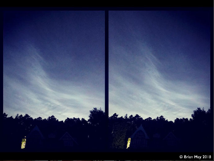 Noctilucent clouds - stereo