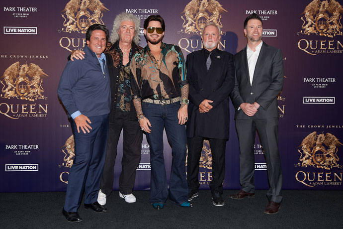 Bill Hornbuckle, Brian May, Adam Lambert, Roger Taylor, Kurt Melien
