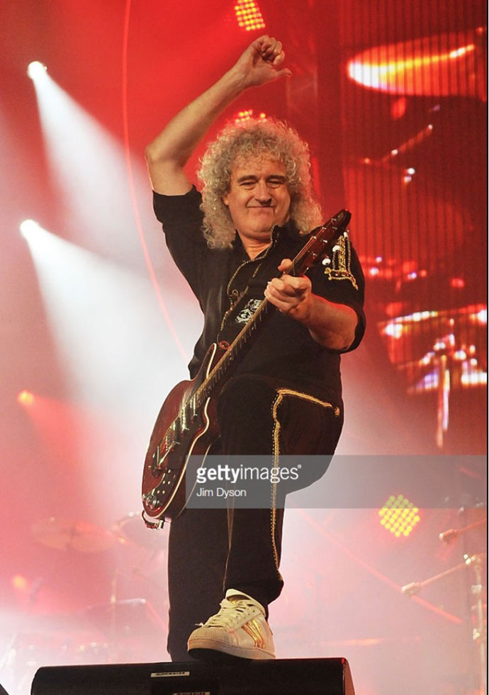 Brian May, O2 Arena, 17 Jan 2015 - Getty Images