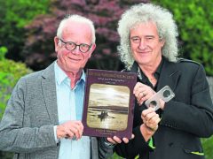 Prof Taylor and Brian May - Aberdeen