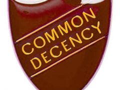 Common Decency red shield badge