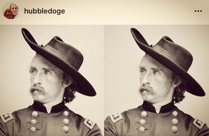 General Custer - stereo portrait
