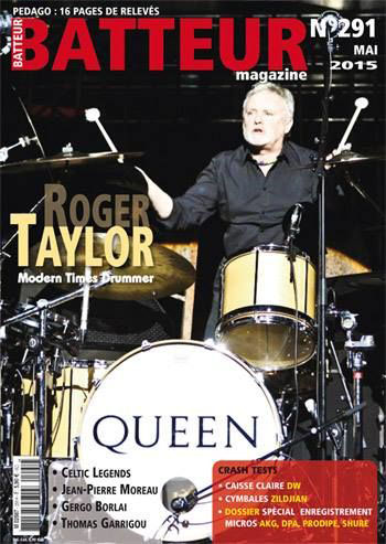 Roger Taylor Batteur Magazine Mqy 2015