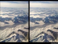 Clouds hyper stereo - on way to Stuttgart