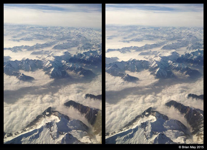 Clouds hyper stereo - on way to Stuttgart