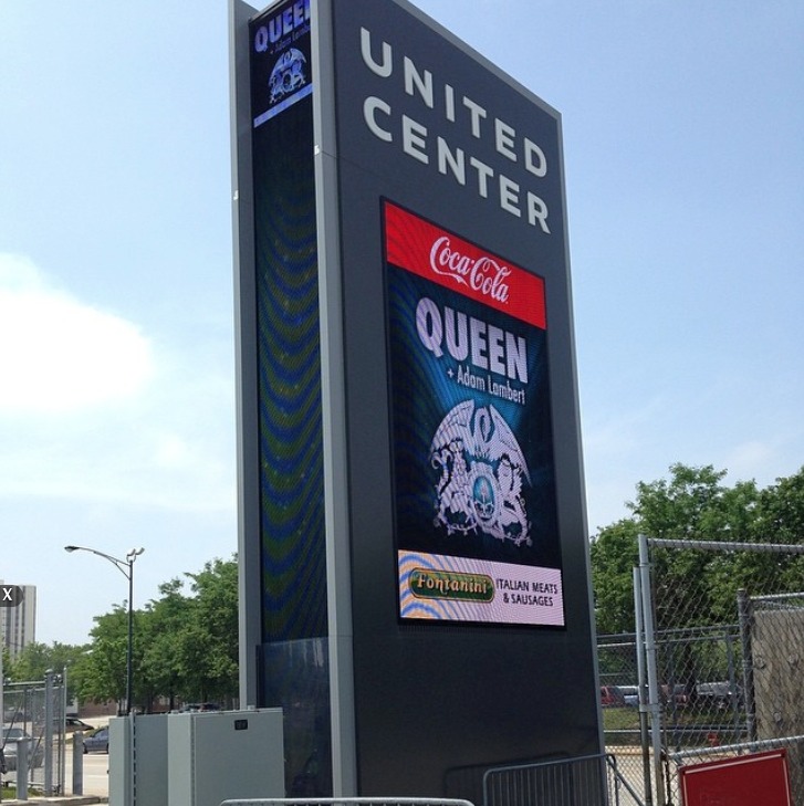 United Center sign, Chicago