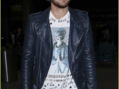 Adam Lambert arriving in LA after European Queen tour